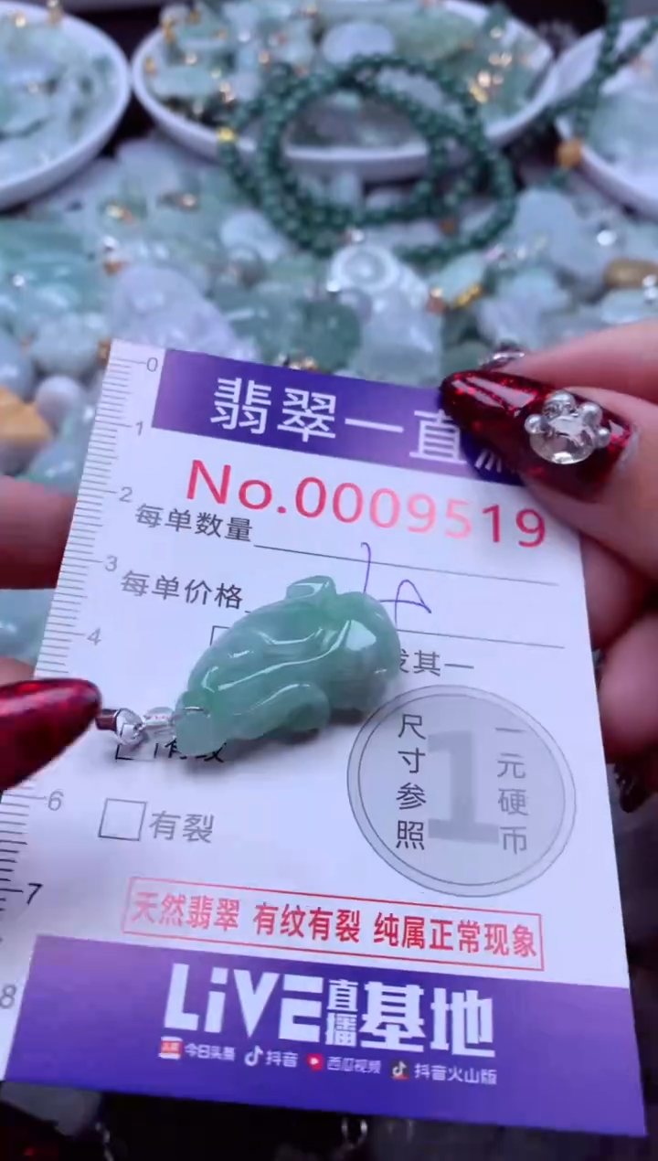 吊坠(不含链)未镶嵌翡翠9519