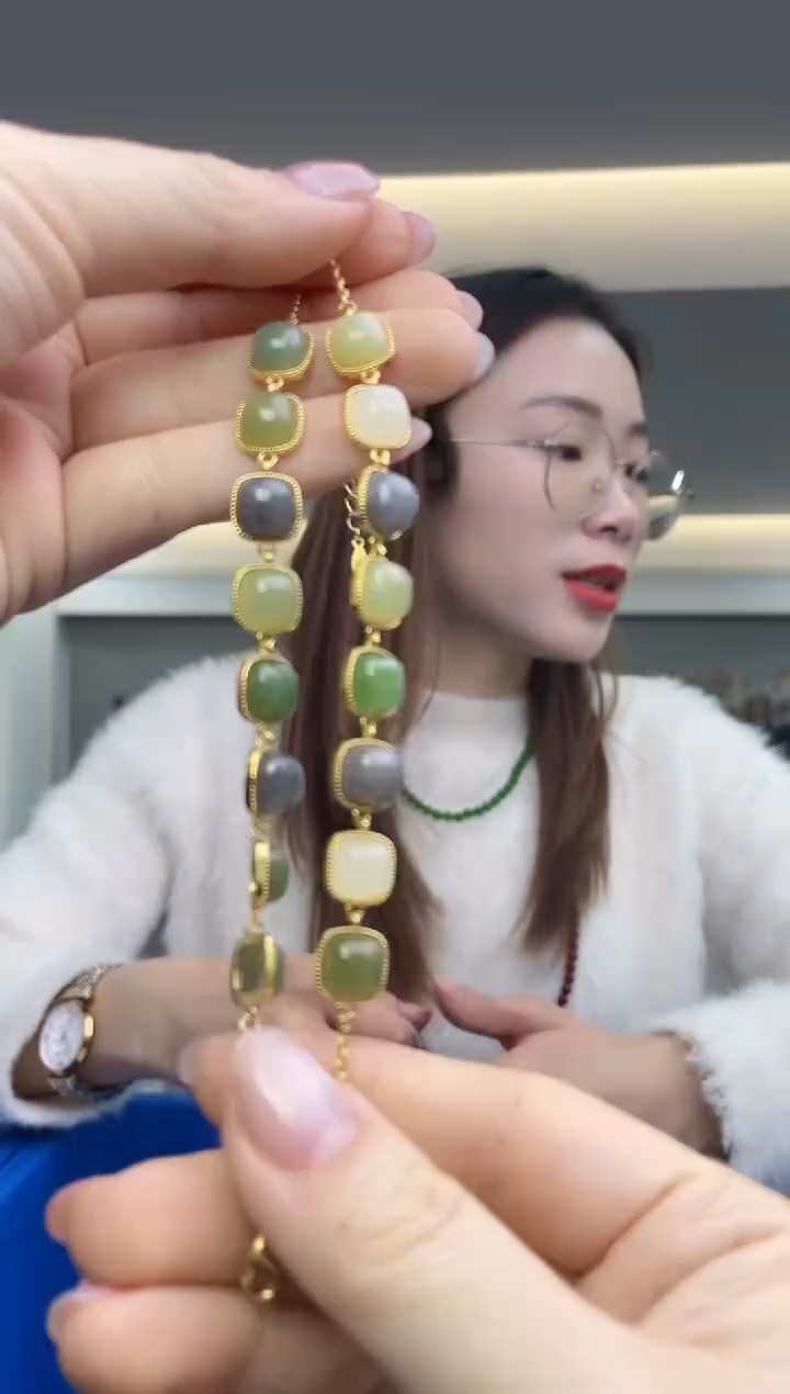 【闪购商品】和田玉`银S925镶嵌（多样性发一件）