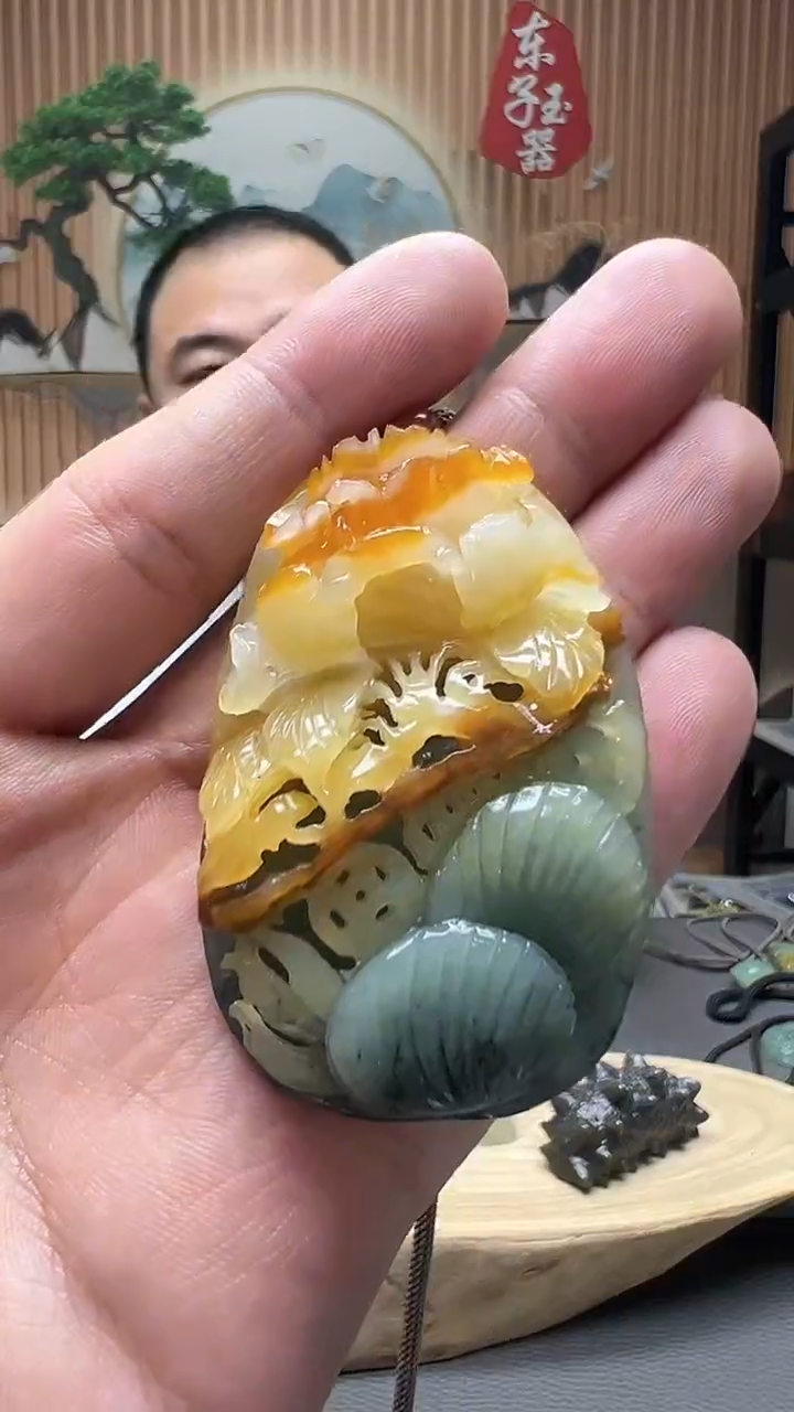 【闪购商品】蛇纹石玉颈饰未镶嵌天然玉石高货吊坠