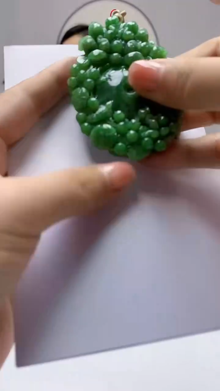 【闪购商品】定制翡翠未镶嵌4852ms-毛货挂件142