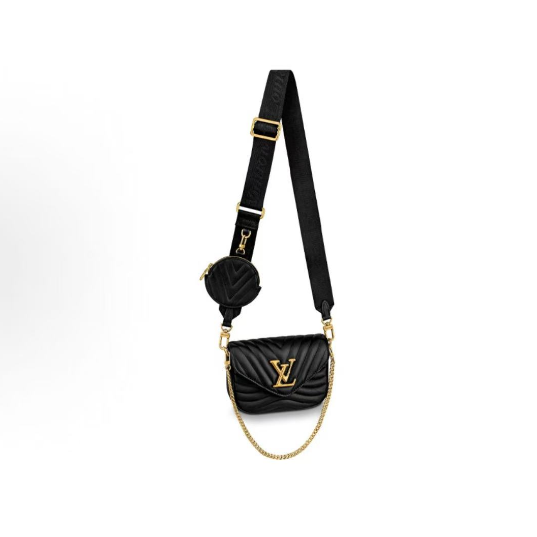 95新 LouisVuitton/路易威登 LV黑皮三合一
