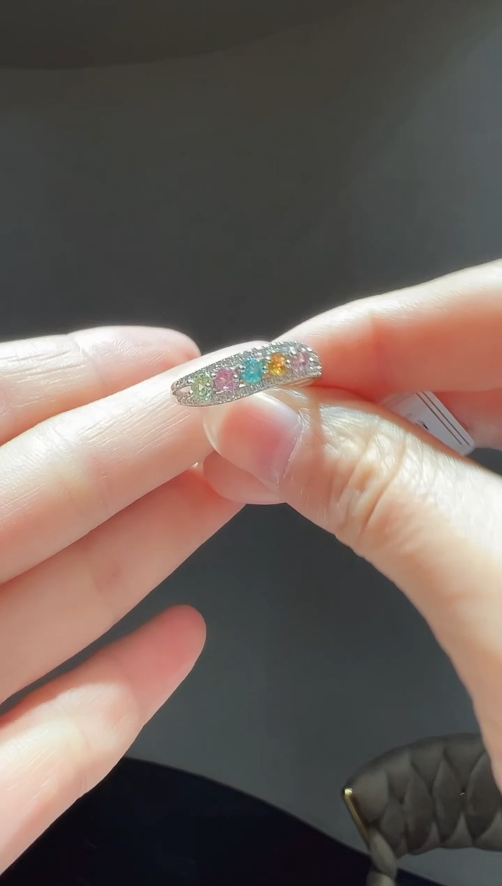 【闪购商品】碧玺戒指银S925镶嵌43】
