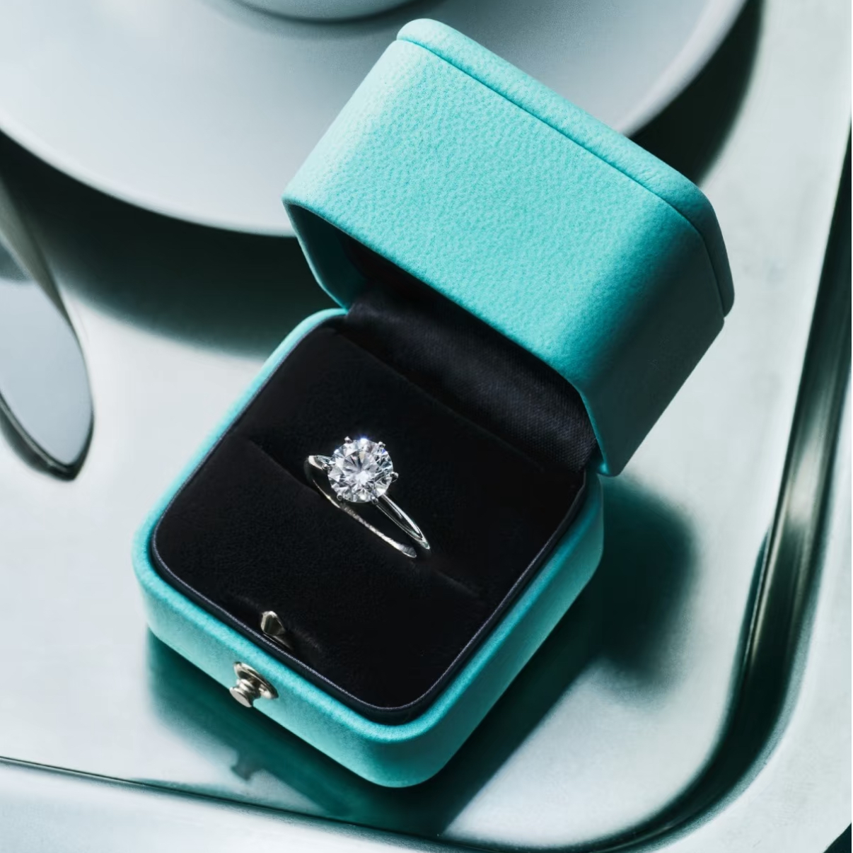 99新 Tiffany & Co./蒂芙尼 尾款珊珊 六爪钻戒1.03克G色vs1 3exN