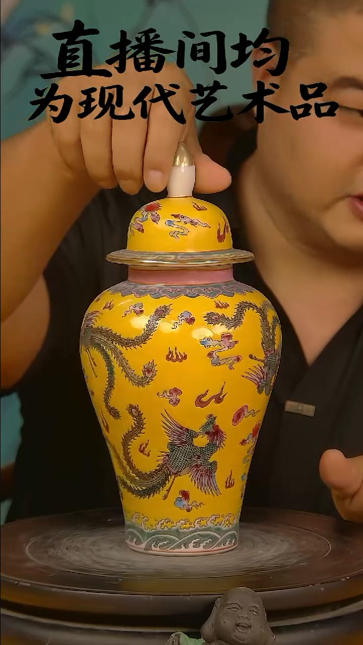 摆件景德镇陶瓷青花摆件27