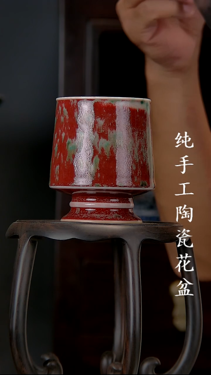 景德镇手工陶瓷花盆