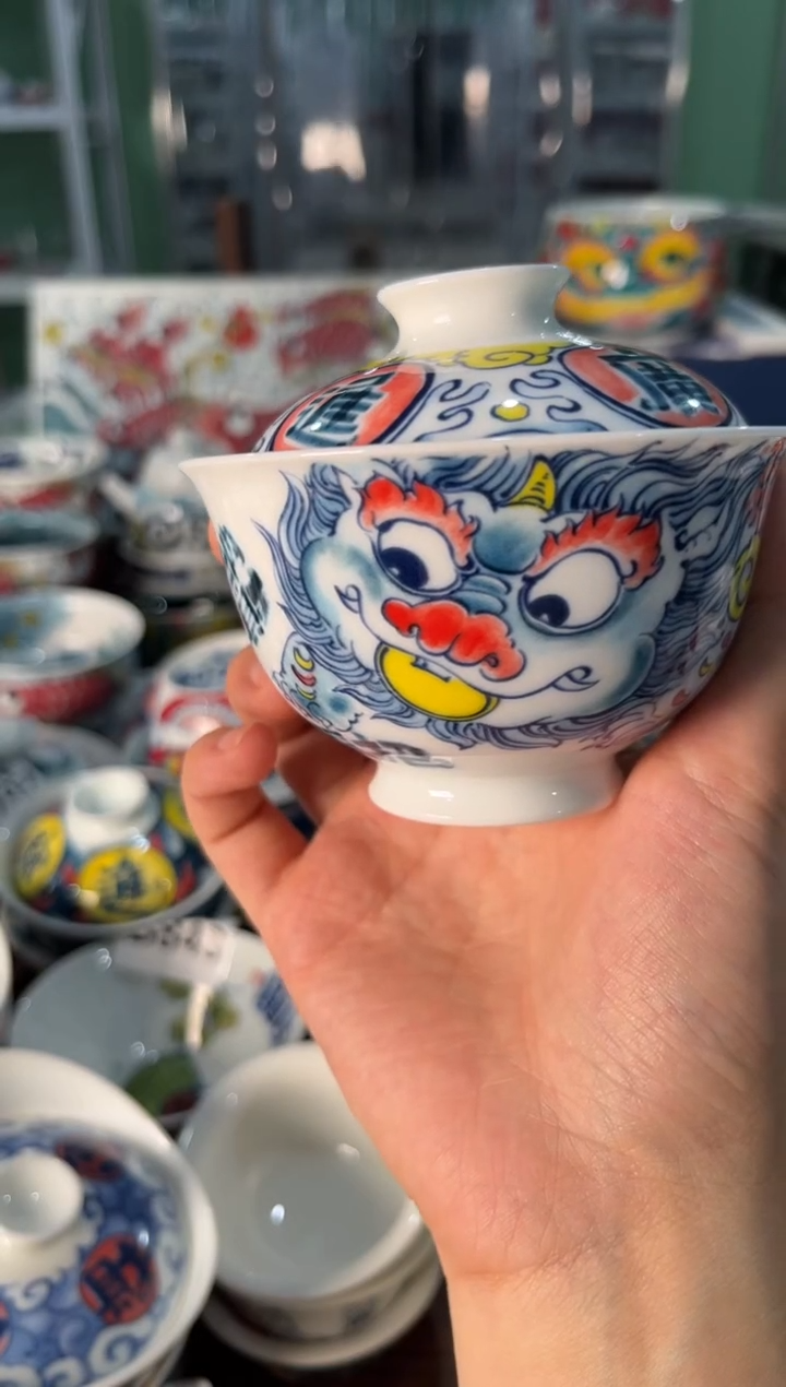 陶瓷昨明景德镇陶瓷：盖碗