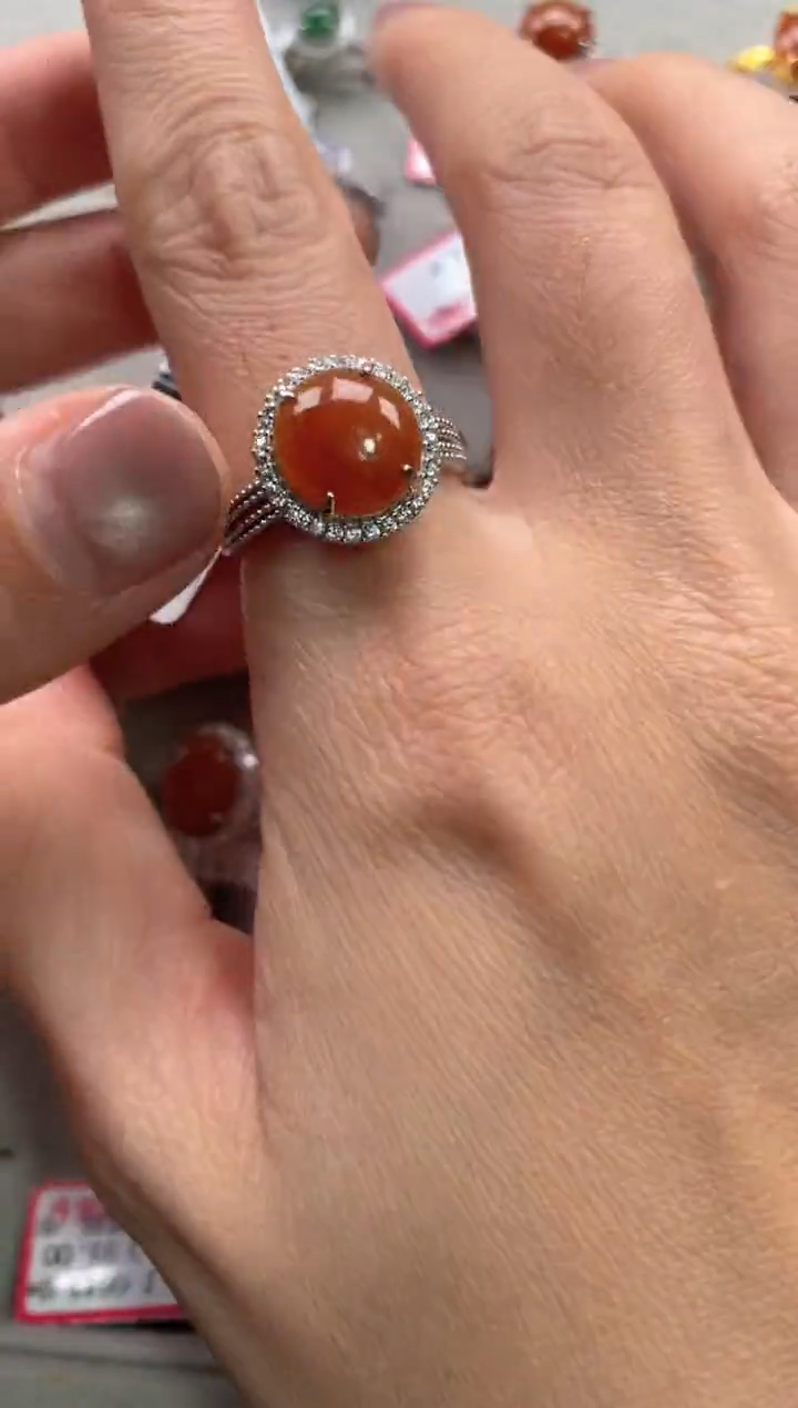 【闪购商品】翡翠戒指银S925镶嵌11111--1