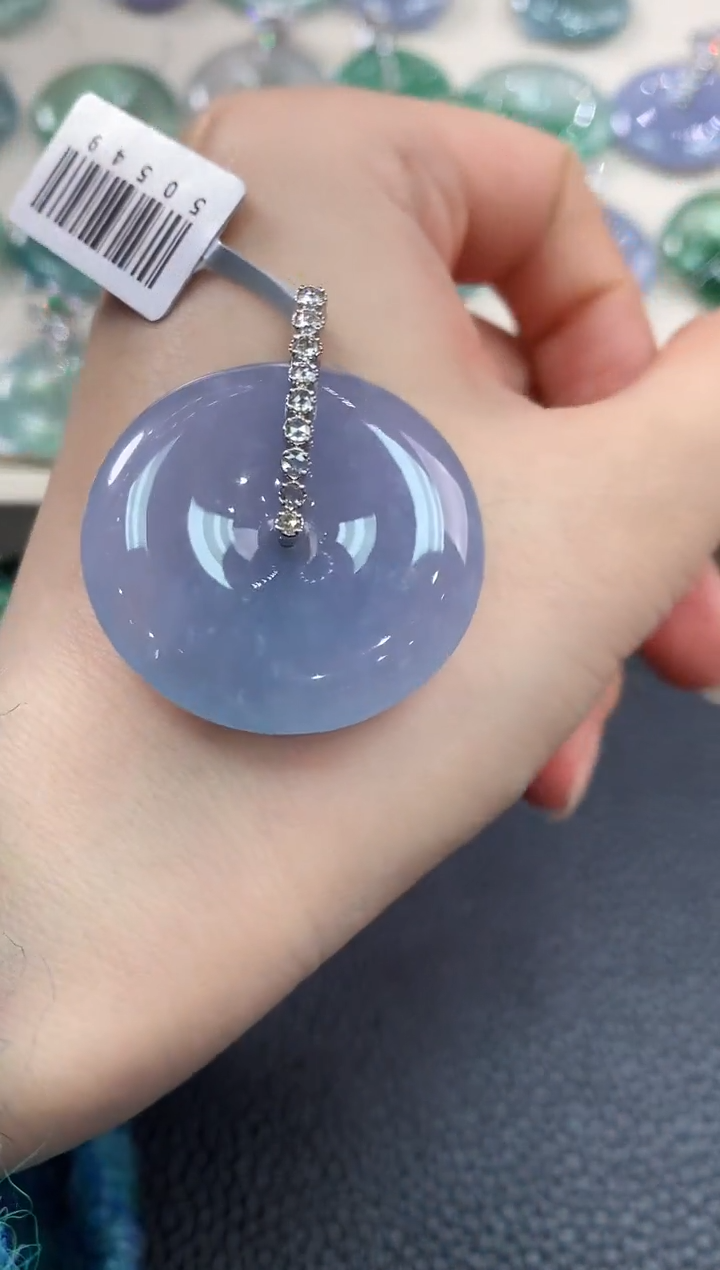 【闪购商品】翡翠颈饰18K金镶嵌C103  多样性一件发货紫货有色差