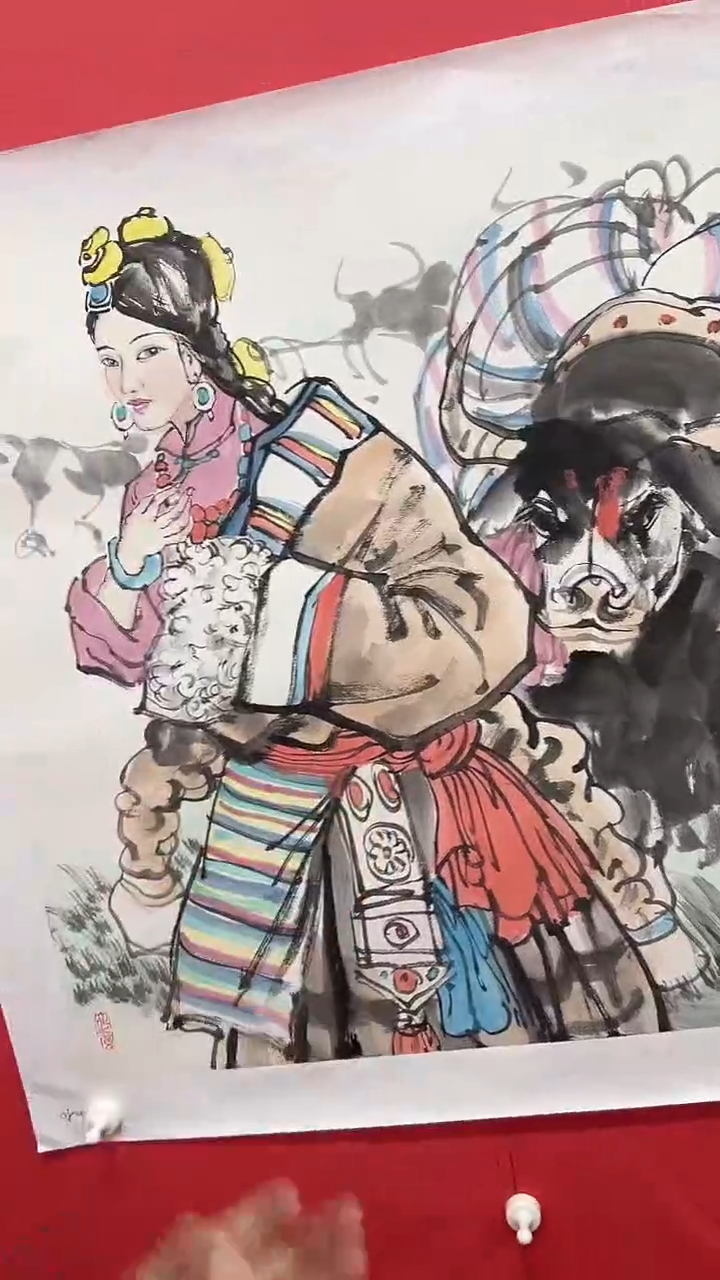 国画栾长征  国画