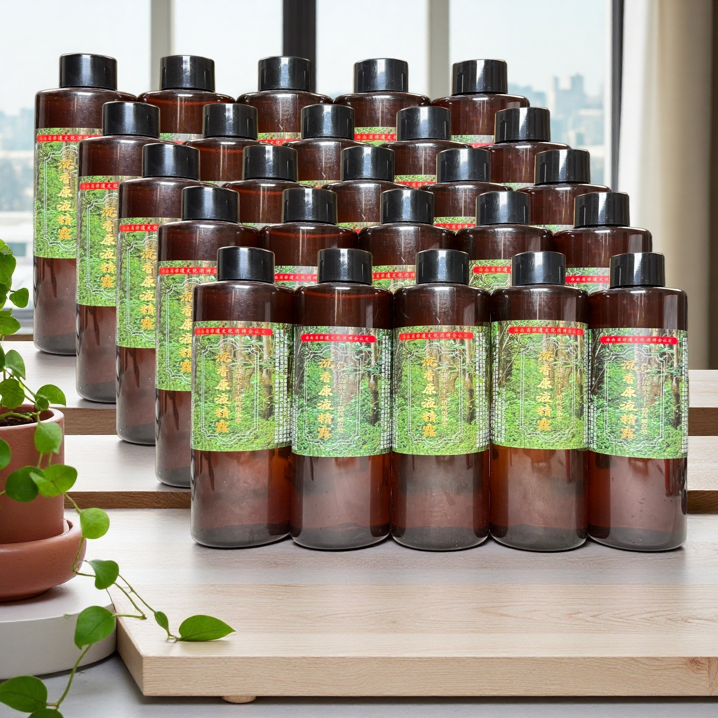 正宗老料沉水海南母树沉香原液精露25瓶装共12500ml