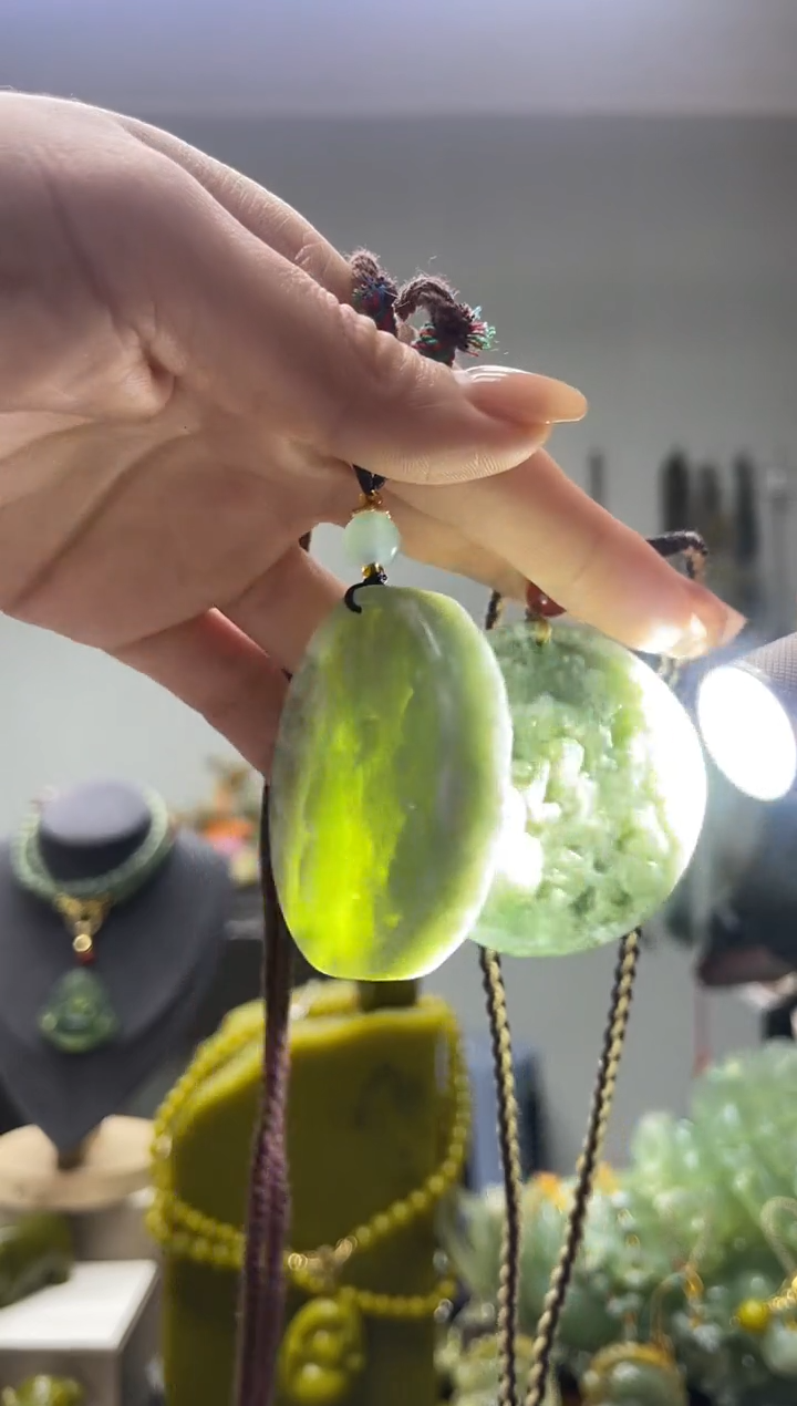 未镶嵌岫玉颈饰多样性发货 拍一发一