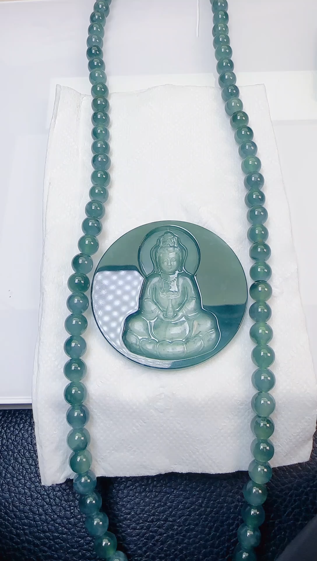 颈饰未镶嵌翡翠天然A货翡翠  多样性随机发其一