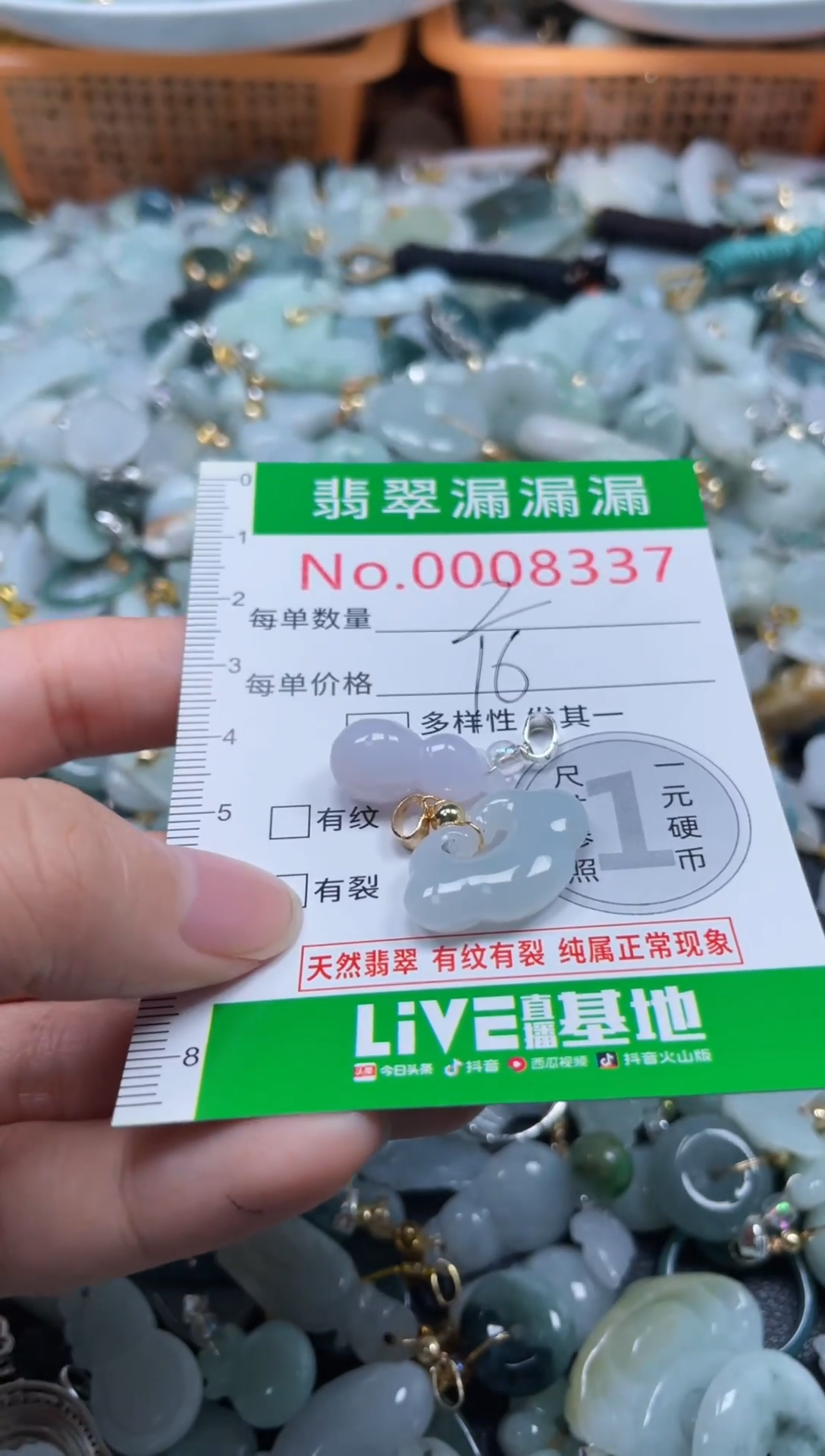 颈饰未镶嵌翡翠8337