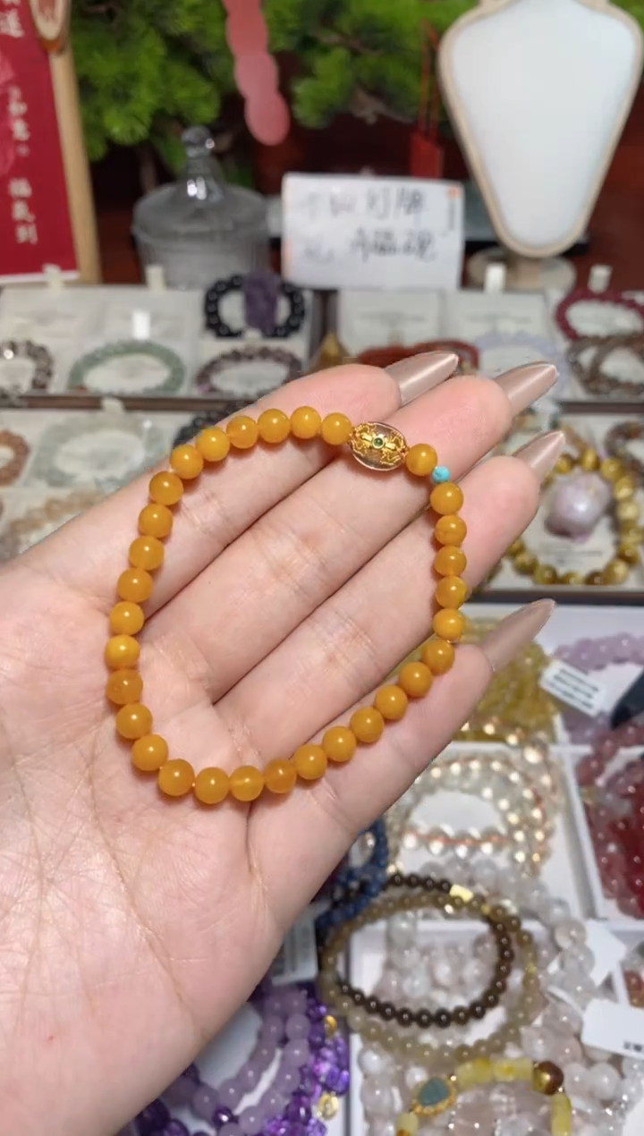 【闪购商品】水晶手串未镶嵌蜜蜡