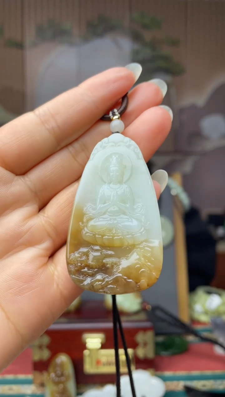 颈饰未镶嵌和田玉拍一发一