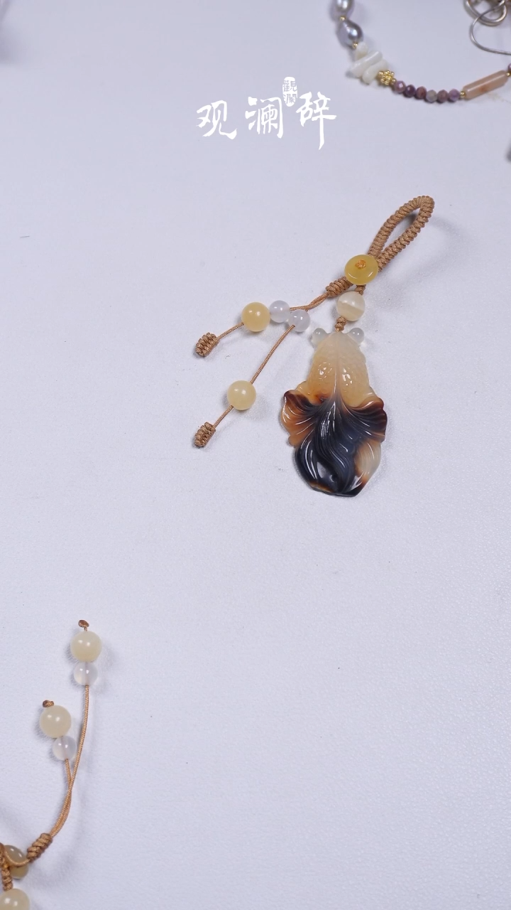 【闪购商品】玛瑙/玉髓车挂合金挂件