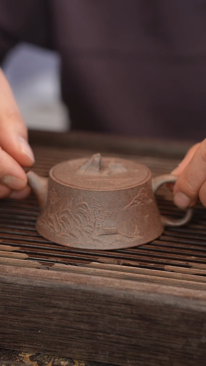 茶壶紫砂山隐 还原烧 130cc