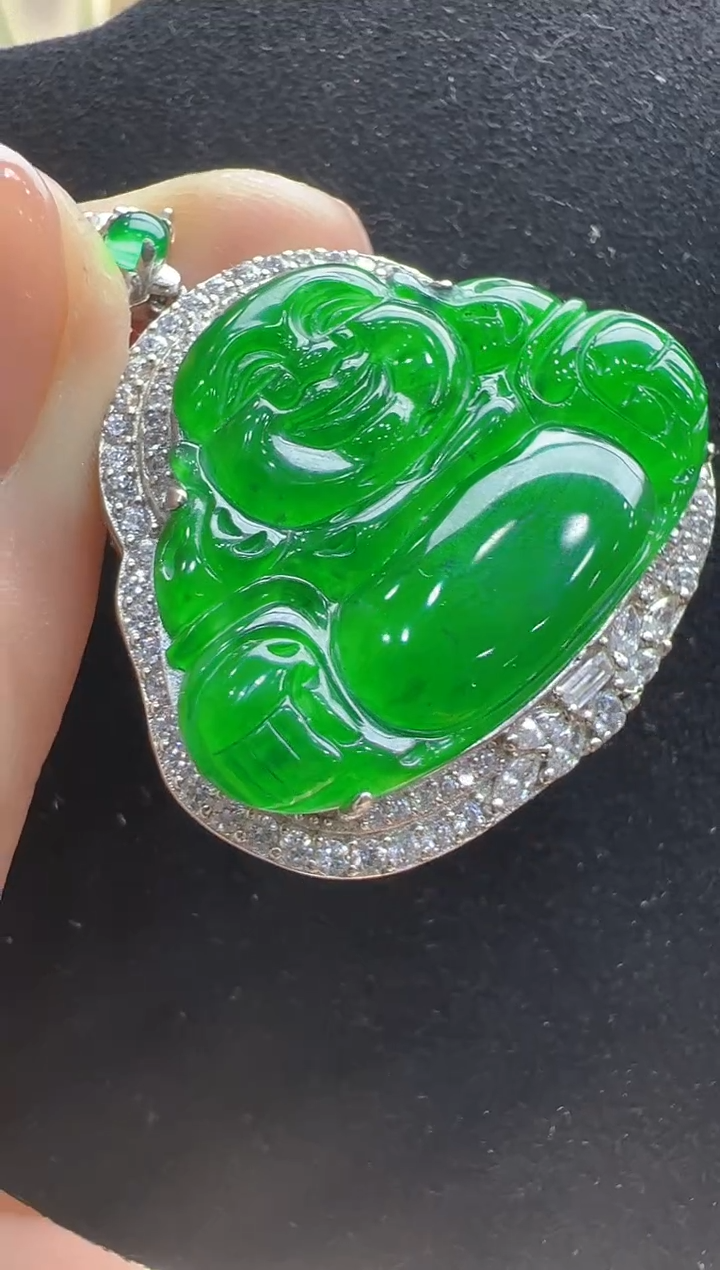 【闪购商品】翡翠吊坠(不含链)银S925镶嵌多样性发货拍一发一
