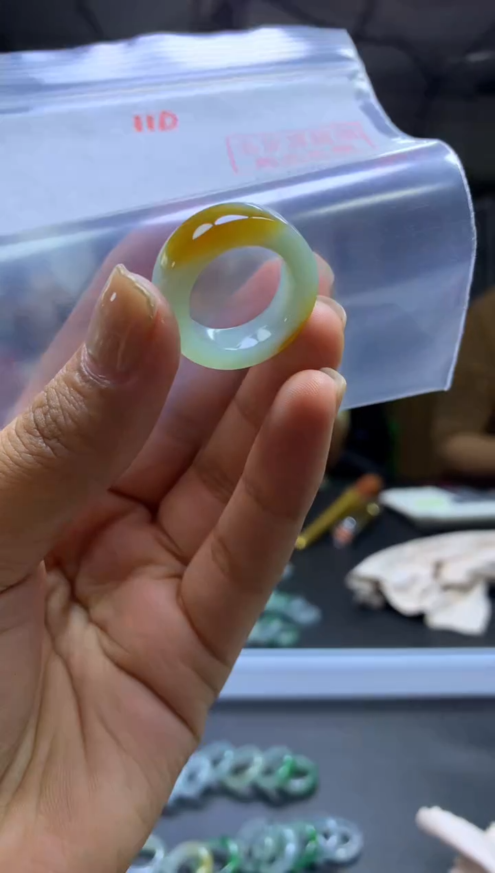 未镶嵌定制翡翠老*戒圈#2999元-毛货需精细抛光