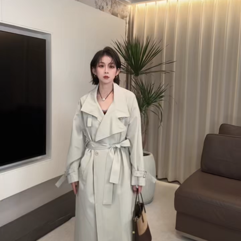 长款欧货风衣春秋气质时尚休闲百搭通勤