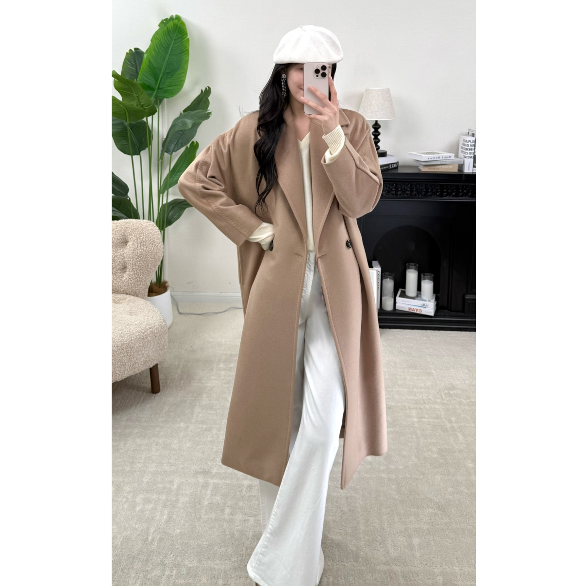 未使用 MaxMara 现货 断码特价 时尚气质羊毛大衣 DY0008 