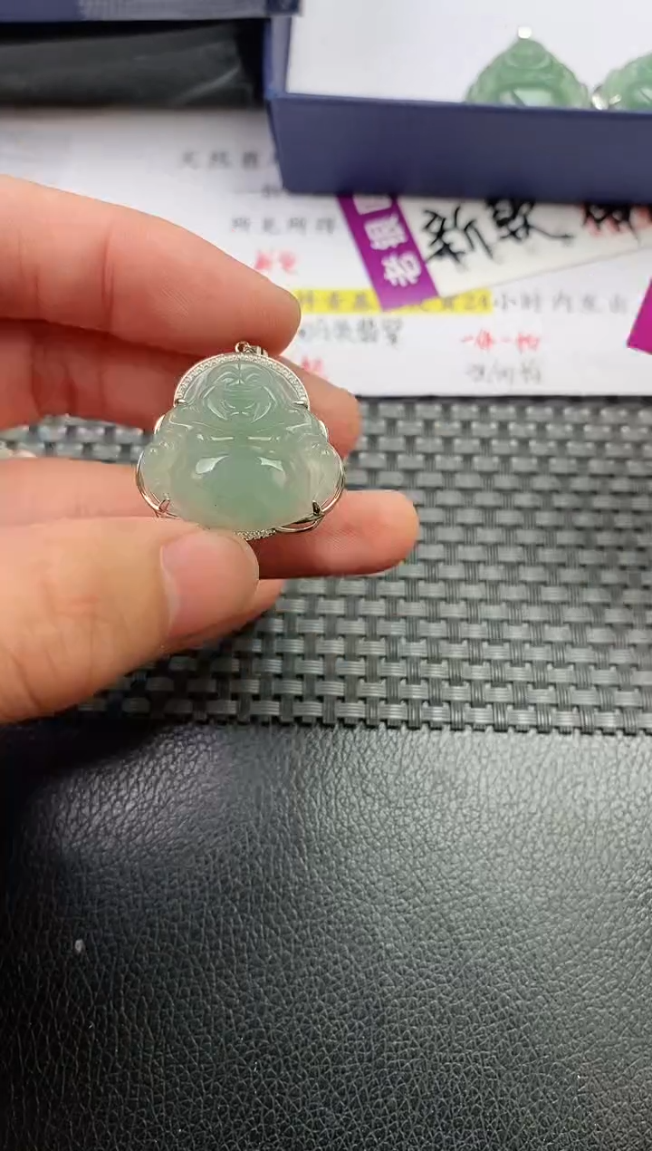 翡翠银S925镶嵌颈饰·