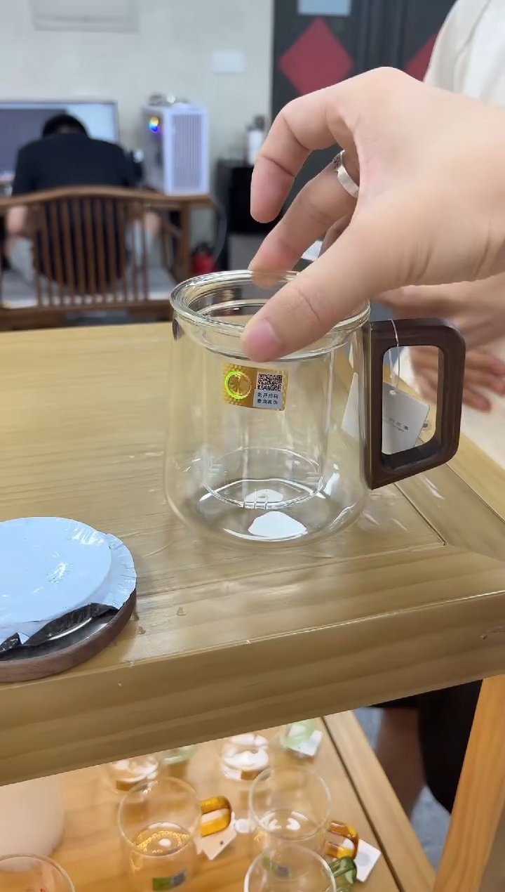 禾器-木笙杯-透明色+禾器-茶事包-猫爪蓝