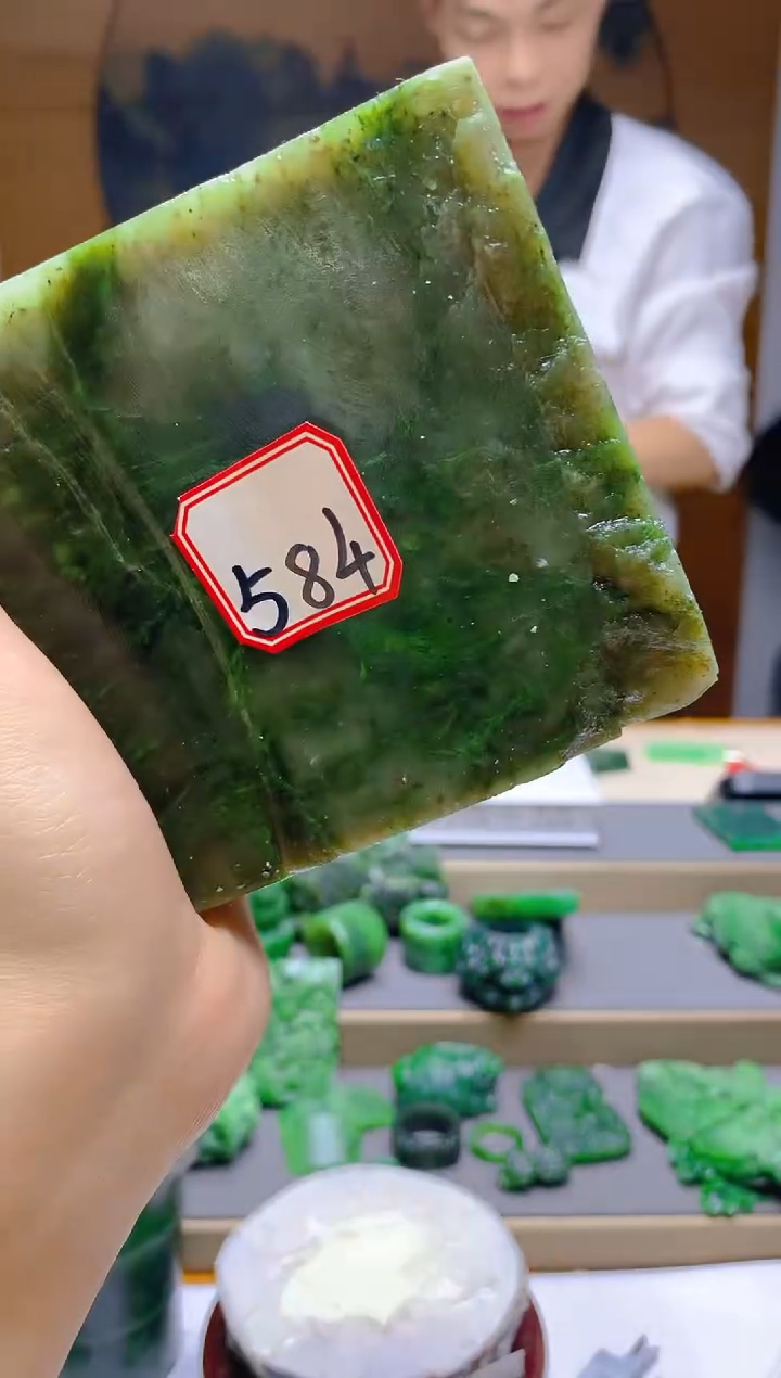 【闪购商品】和田玉（碧玉）珠宝半成品未镶嵌1