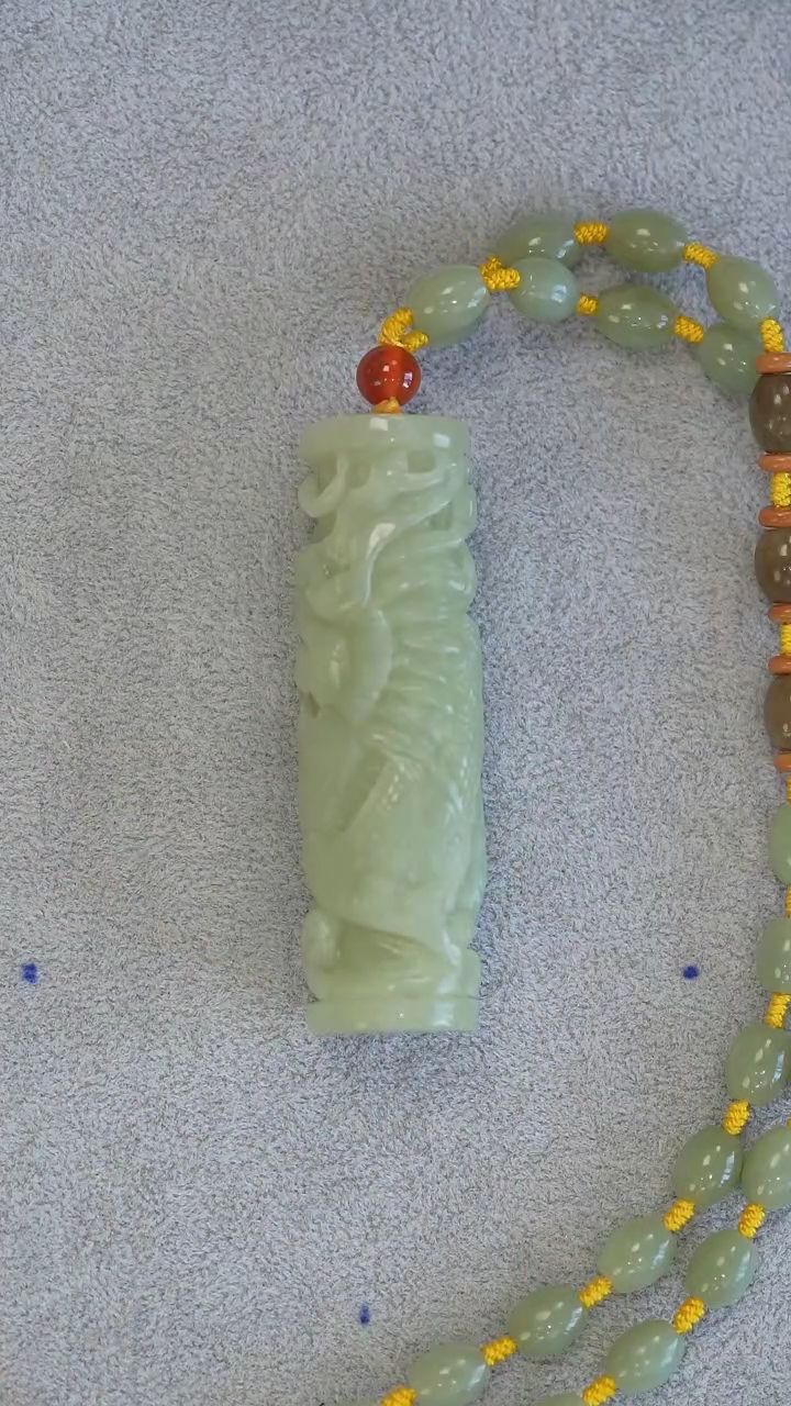 【闪购商品】和田玉吊坠未镶嵌龙柱