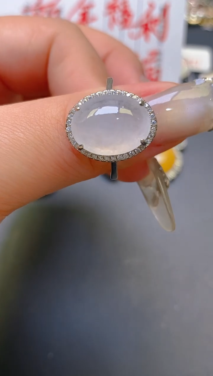 【闪购商品】翡翠耳饰银S925镶嵌天然A货翡翠1