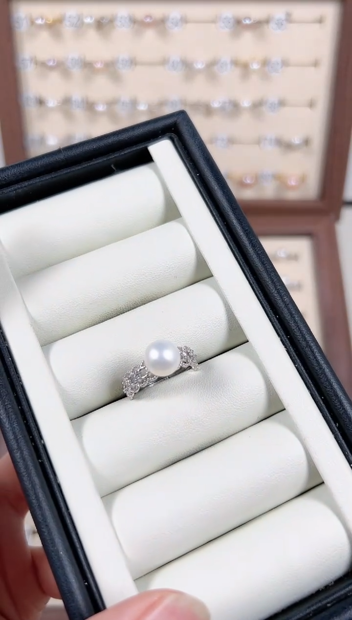【闪购商品】淡水珍珠戒指银S925镶嵌33号