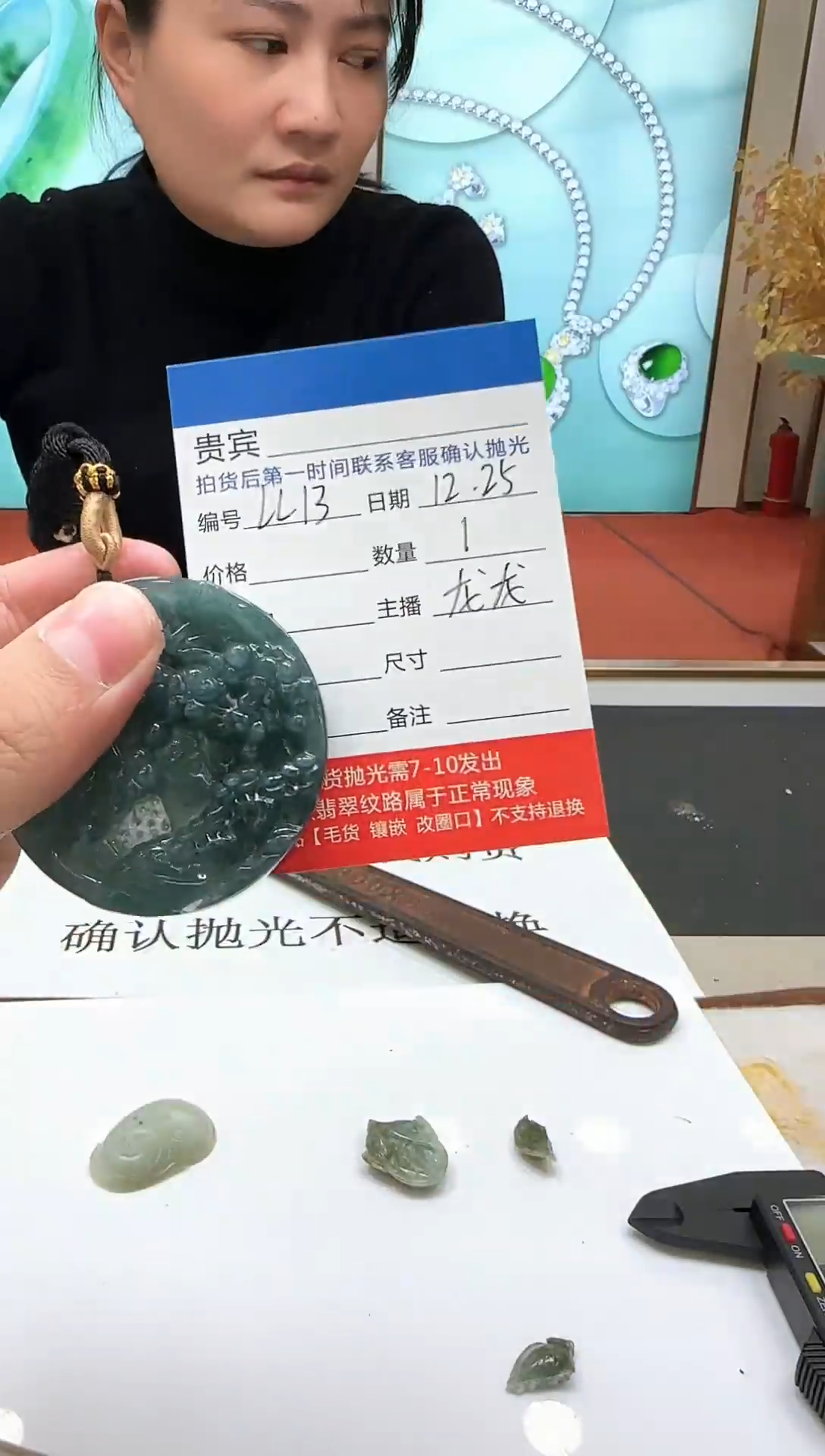 颈饰未镶嵌翡翠LL13翡翠吊坠-多样性发其一