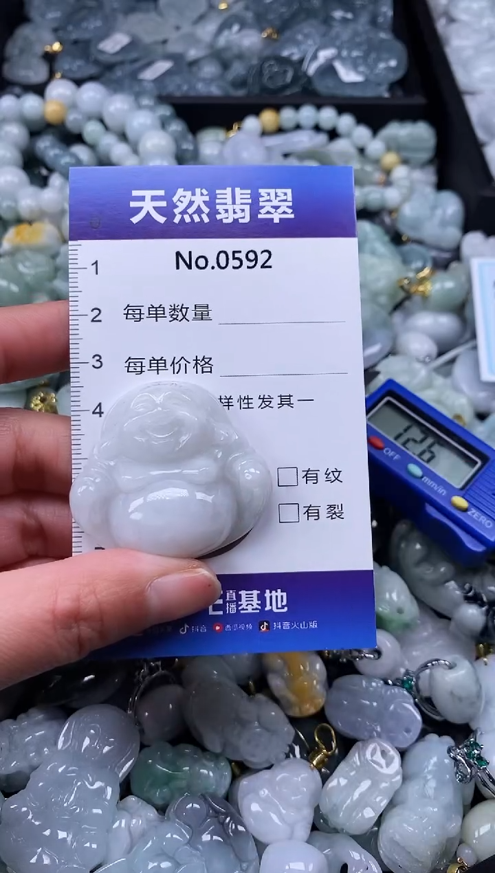 【闪购商品】翡翠颈饰未镶嵌缅甸A货翡翠0592