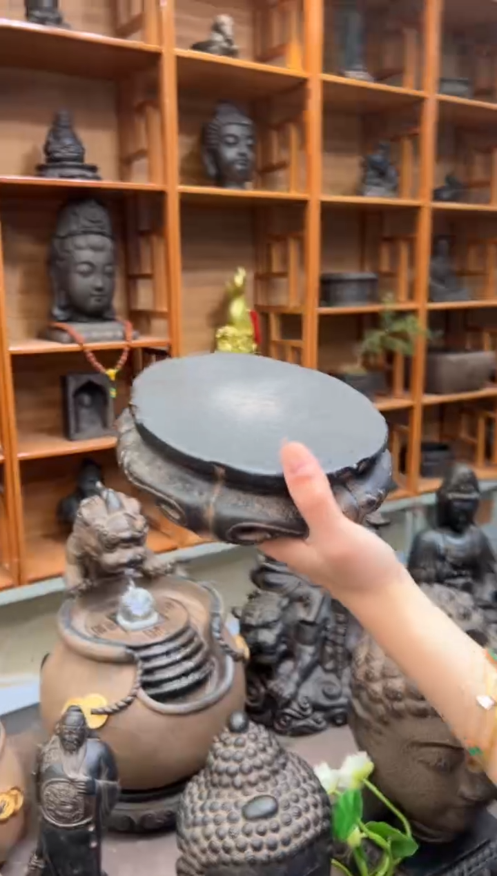陶土【火山泥】金箍坛底座