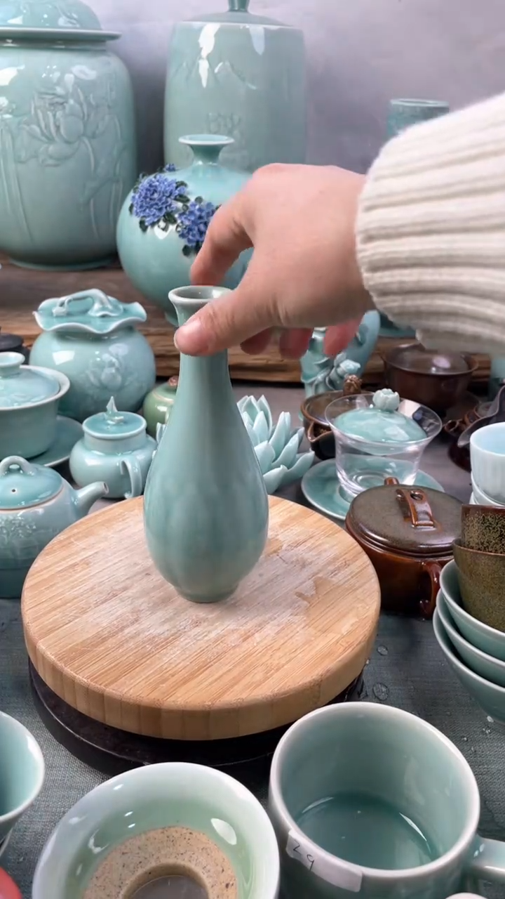 【闪购商品】特价 微瑕 慧仙青瓷