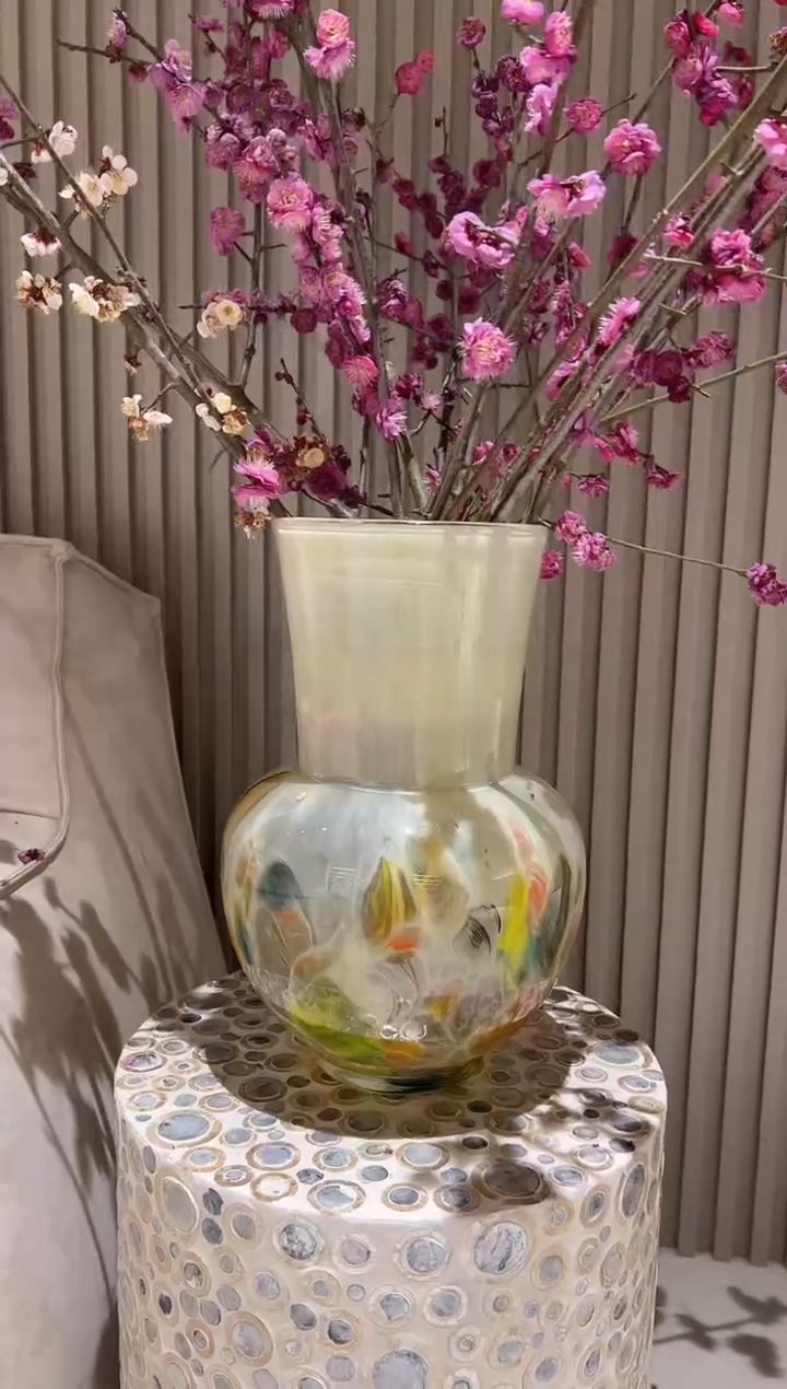 【闪购商品】琉璃法式奶油花瓶