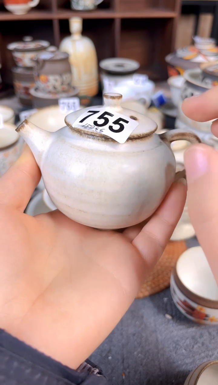 【闪购商品】陶八工微瑕粉引手工壶
