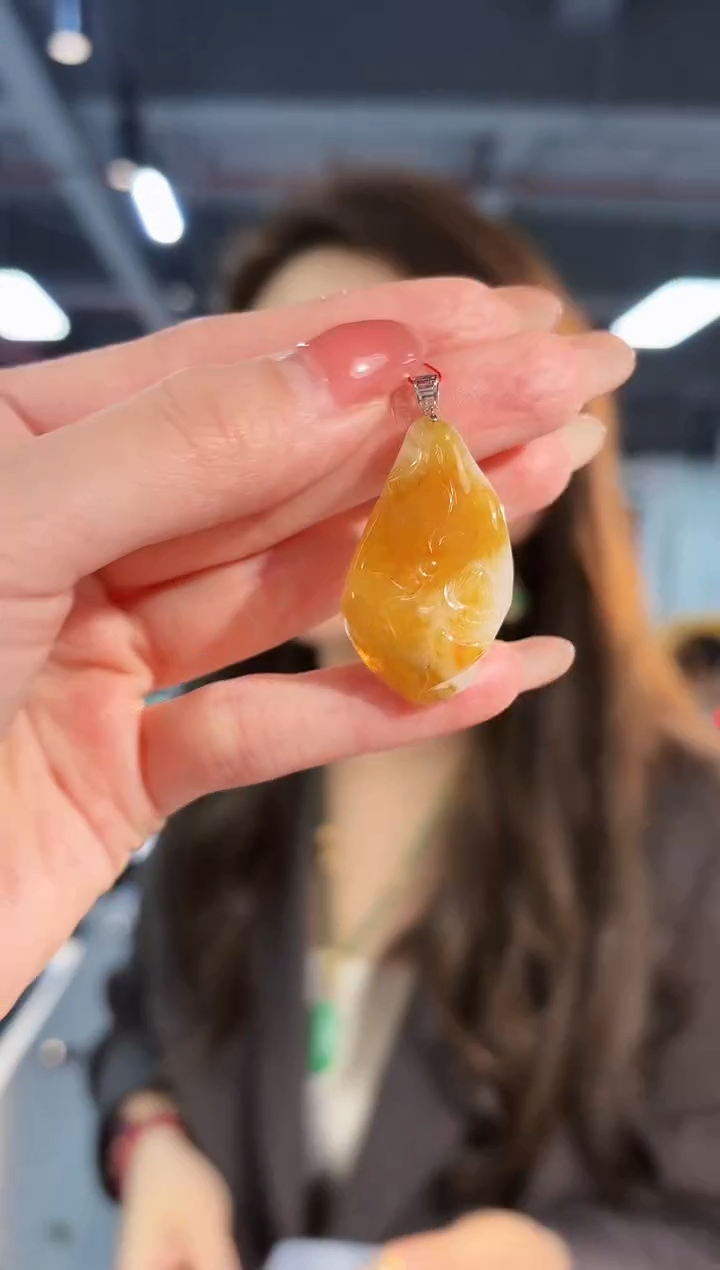 【闪购商品】翡翠颈饰18K金镶嵌缅料A货/支持复检/一件