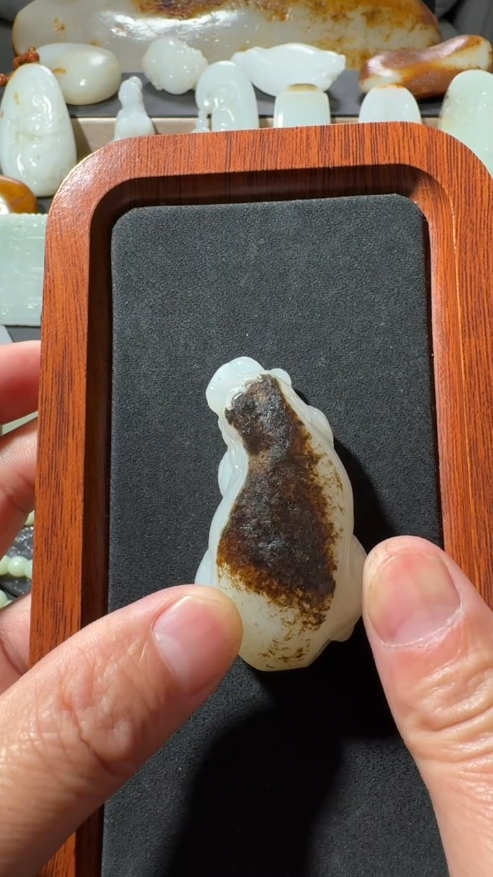 未镶嵌和田玉把件搞**咖男女款时尚百搭饰品