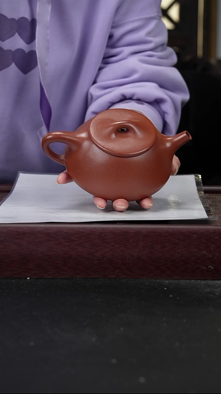 茶壶紫砂zq朱泥景舟满瓢