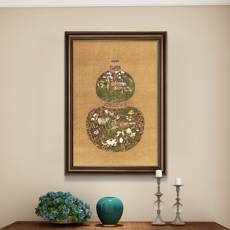 新中式葫芦玄关挂画美式法式客厅餐厅玄关装饰画