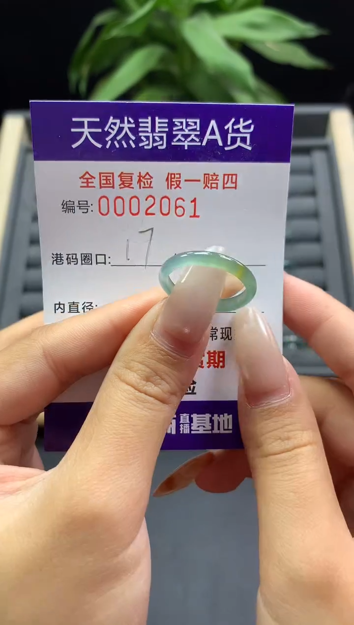 未镶嵌戒指翡翠天然  2061