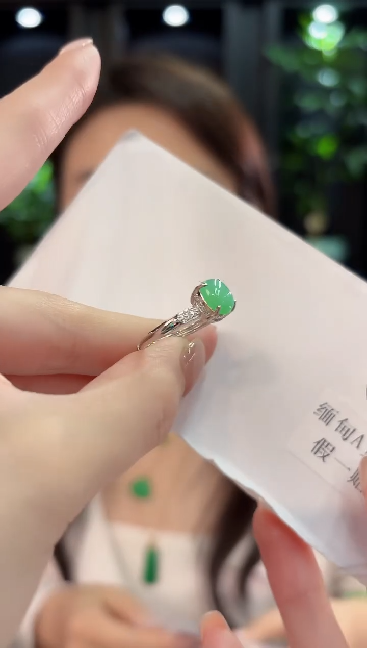 未镶嵌戒指翡翠 缅甸A货/支持复检/一件