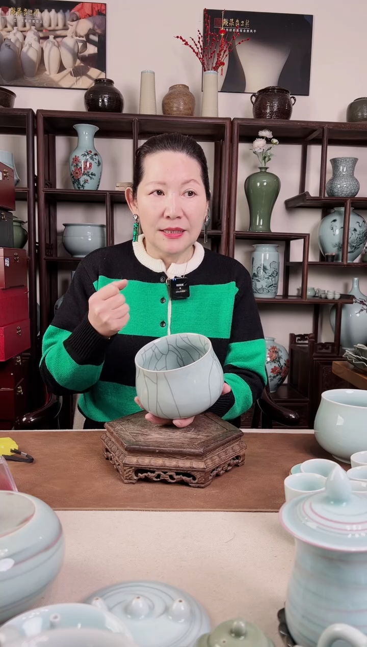 【闪购商品】杯龙泉青瓷 哥窑 钵