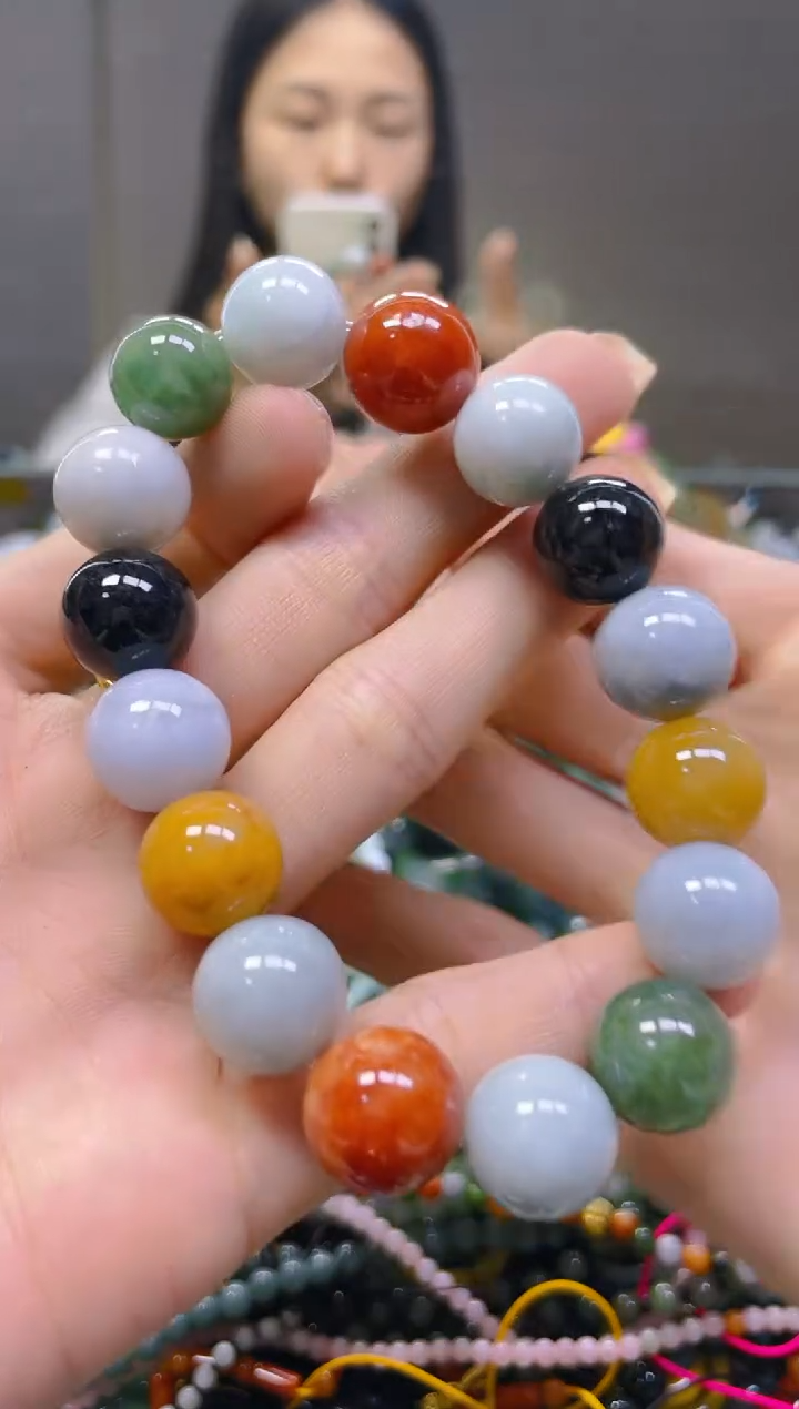 翡翠未镶嵌颈饰13MM/K/翡翠A货一图一物