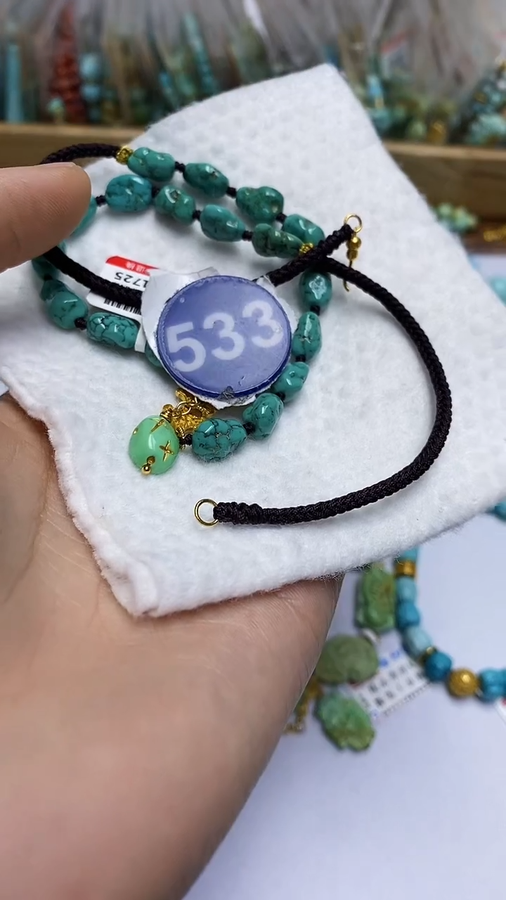 【闪购商品】绿松石项链银S925镶嵌533