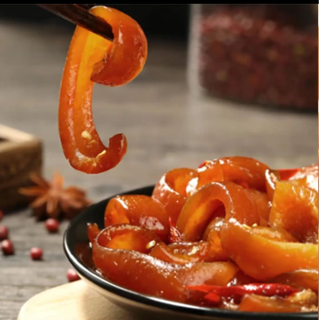 甘家风味卤猪皮顺丰冷链去油猪皮熟食即食卤味零食