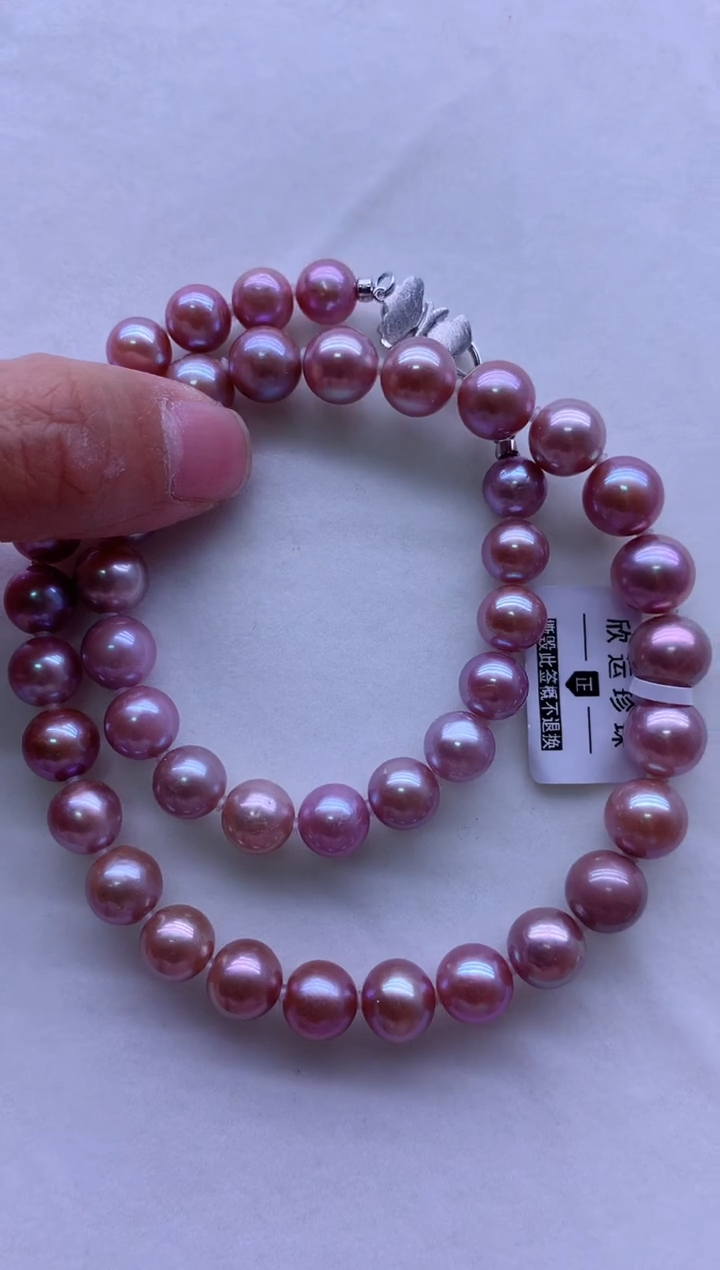 【闪购商品】淡水珍珠项链银S925镶嵌淡水珍珠项链