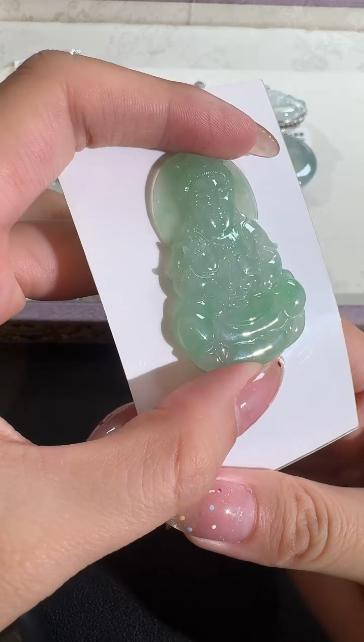 【闪购商品】翡翠颈饰未镶嵌【源头工厂】观音