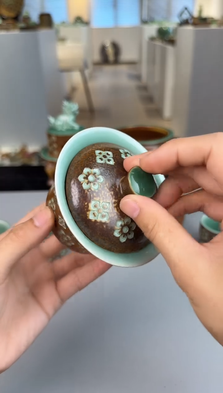 青瓷手工茶器不带礼盒包邮